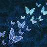 jersey di cotone Farfalle con sfumature di colori | Glitzerpüppi – blu notte,  thumbnail number 7
