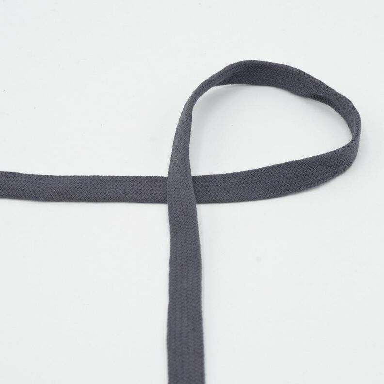 Cordoncino piatto Felpa cotone [15 mm] – marrone nerastro,  image number 1