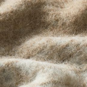 tessuto a maglia per cappotti Quadri sfumati – beige/grigio chiaro, 