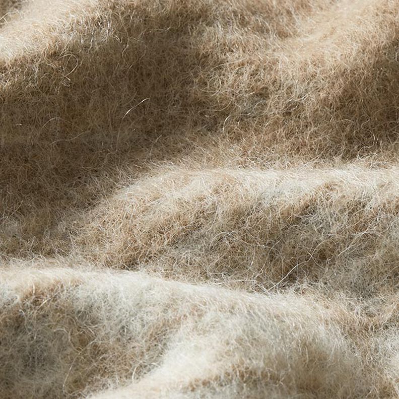 tessuto a maglia per cappotti Quadri sfumati – beige/grigio chiaro,  image number 2