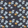 jersey di cotone graziosi fiorellini – nero-azzurro,  thumbnail number 1