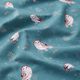 jersey di cotone gufi nel bosco stampa digitale – petrolio,  thumbnail number 2