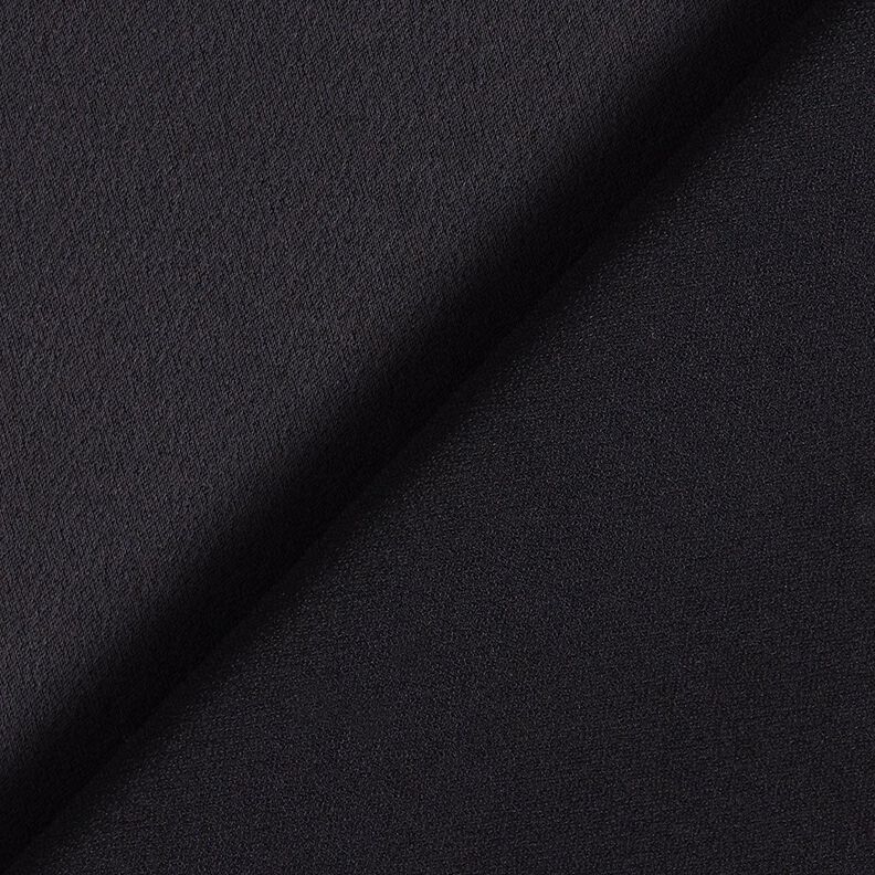 Satin di poliestere in tinta unita – nero,  image number 3