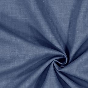 Tessuto di lino misto Ramie medio &ndash; grigio blu, 