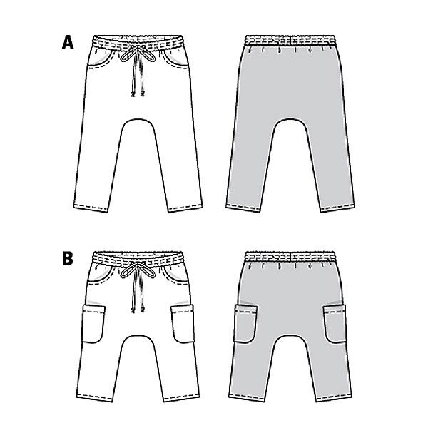 pantalone con elastico in vita per bambini , Burda 9342 | 92 - 122,  image number 6