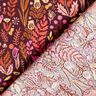 tessuto in cotone cretonne fiori selvatici – rosso merlot/porpora,  thumbnail number 4