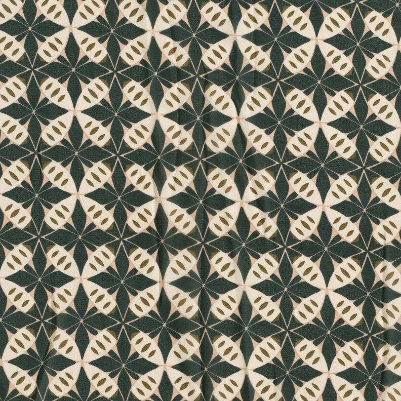 Cerchi e diamanti in chiffon – nero/bianco lana,  image number 1