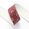 nastro elastico paisley [ 3,5 cm ] – lampone/verde,  thumbnail number 2