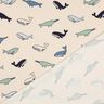 jersey di cotone Grazione balene | Poppy Fabrics – anacardo/blu marino,  thumbnail number 4