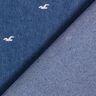 Tessuto denim elasticizzato leggero con gabbiani – colore blu jeans,  thumbnail number 5