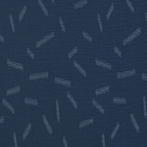 Jacquard Dobby a righe – blu marino, 