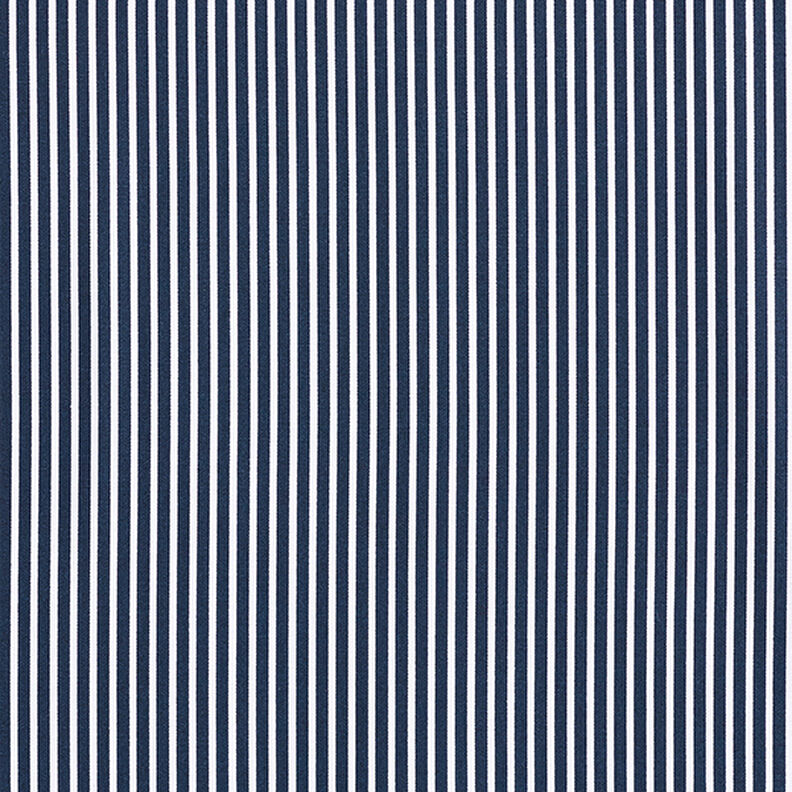 popeline di cotone strisce – blu marino/bianco,  image number 1