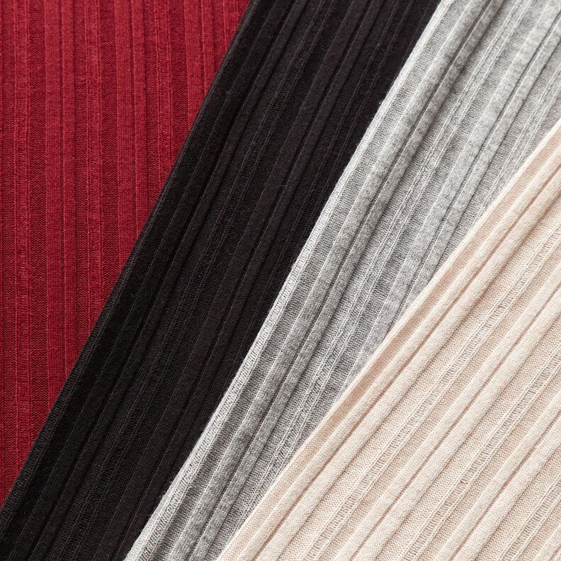 Maglia a coste in tinta unita – nero,  image number 6