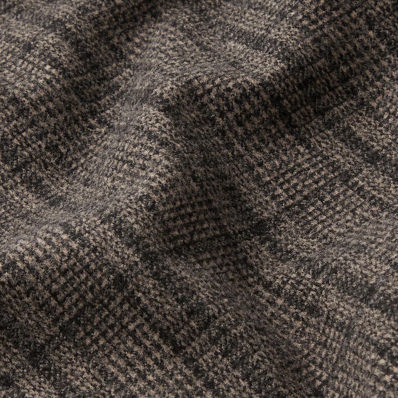 Cappotto in maglia Principe di Galles stretch – marrone chiaro/antracite,  image number 2