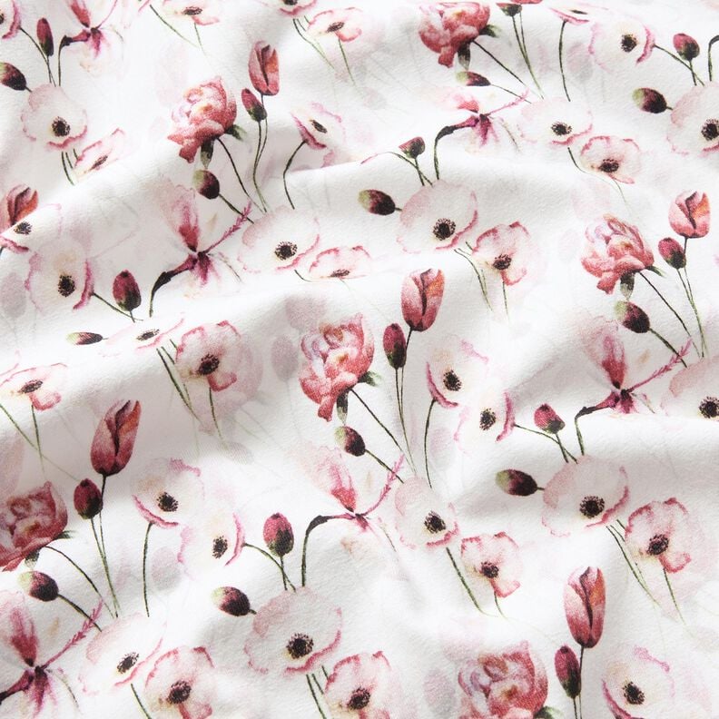 jersey di cotone Romantico prato fiorito stampa digitale – avorio,  image number 2