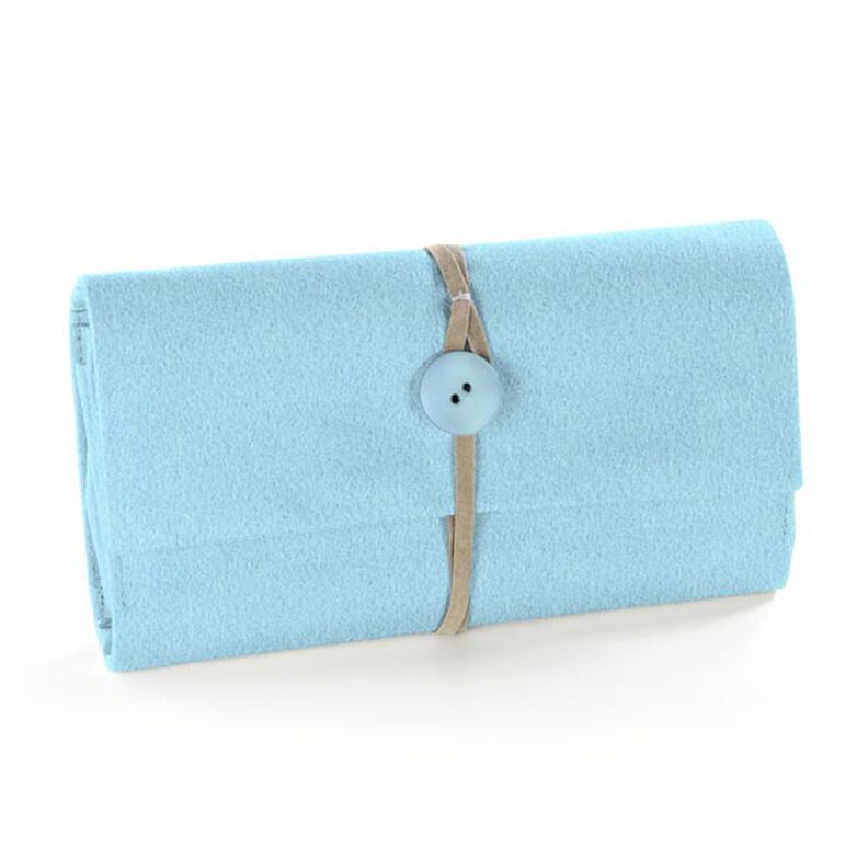 Feltro 90 cm / 1 mm di spessore – azzurro,  image number 4