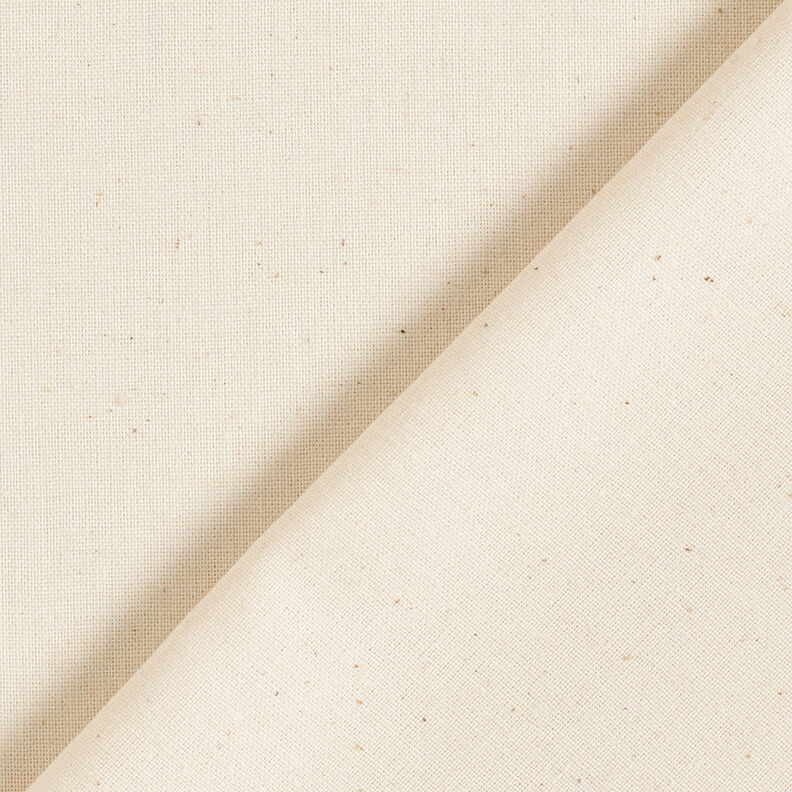 tessuto in cotone cretonne tinta unita – crema,  image number 3