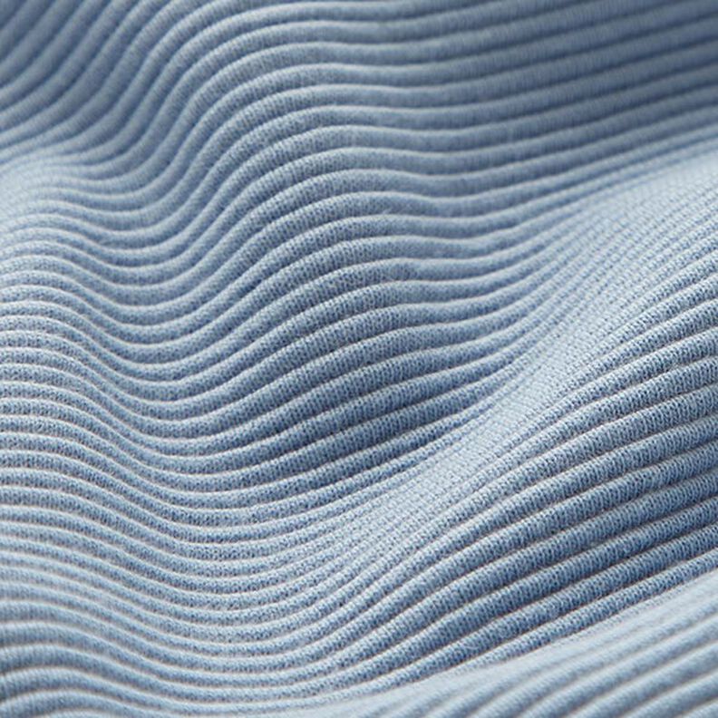 jersey a coste-ottoman, tinta unita – azzurro,  image number 3