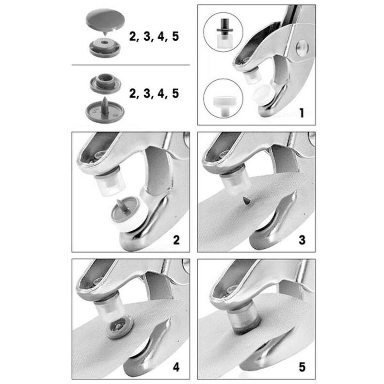 Bottoni da ribadire Color Snaps 29 – grigio argento | Prym,  image number 4