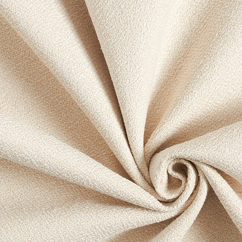tessuto da tappezzeria bouclé fine – crema,  image number 1