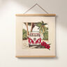 tessuto arredo taglio di tessuto gobelin Bulli VW – naturale/rosso,  thumbnail number 8