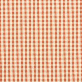 seersucker cotone A quadri intrecciati – terracotta/beige chiaro, 