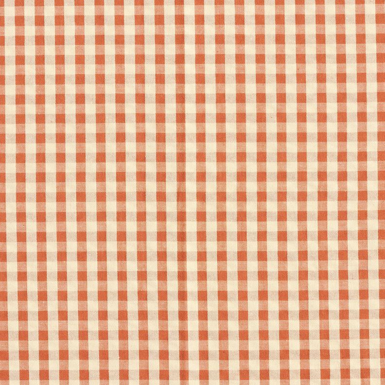seersucker cotone A quadri intrecciati – terracotta/beige chiaro,  image number 1