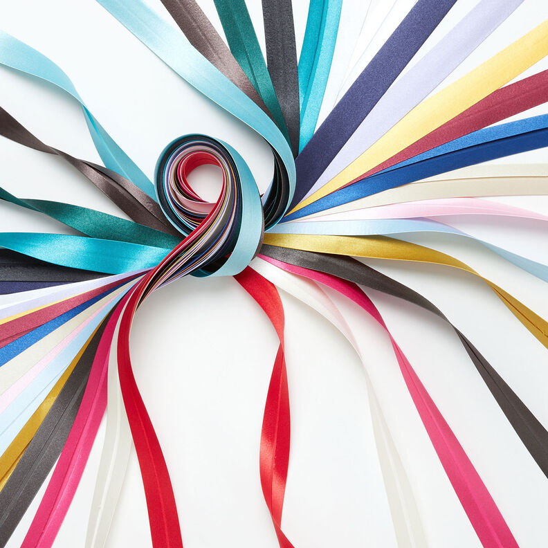 Nastro in sbieco satin [20 mm] – rosa chiaro,  image number 3
