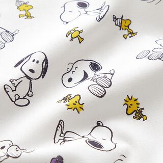 popeline di cotone, tessuto oggetto di licenza, Snoopy & Woodstock | Peanuts ™ – bianco, 