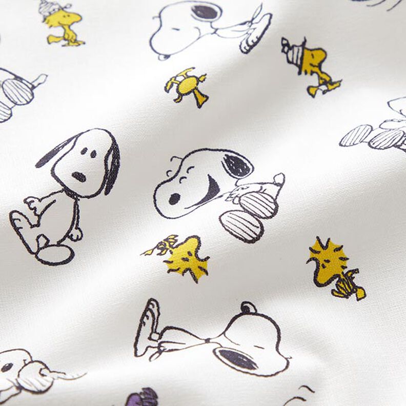 popeline di cotone, tessuto oggetto di licenza, Snoopy & Woodstock | Peanuts ™ – bianco,  image number 2