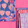 Voile di cotone Town | Nerida Hansen – lilla bluastro/arancio pesca,  thumbnail number 5