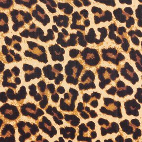 Tessuto di viscosa Leopardo – beige/nero, 