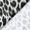 Stampa digitale leopardo delle nevi spazzolato French Terry – nero/bianco,  thumbnail number 4