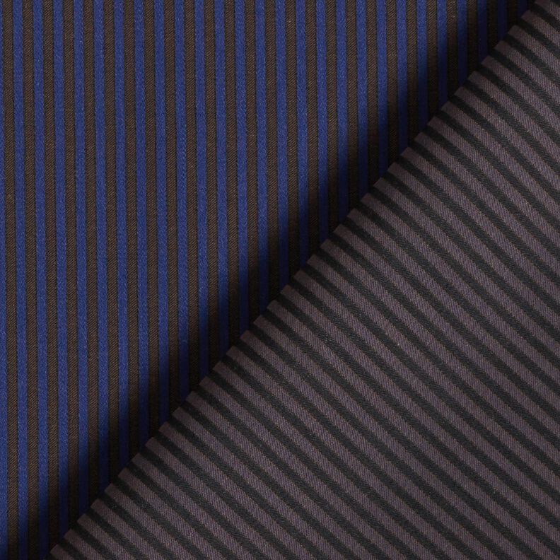 Tessuto per camicia a righe – blu marino/marrone, image number 4