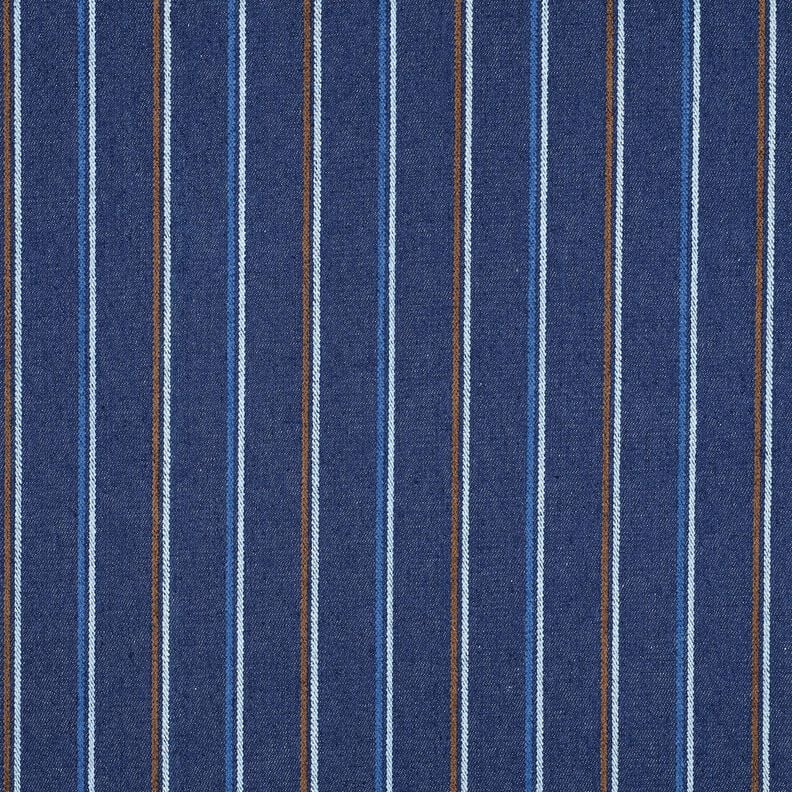 jeans Righe intessute | Poppy Fabrics – indaco,  image number 1