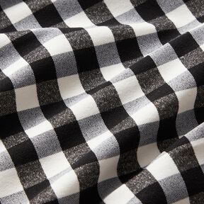 Pantalone elasticizzato a quadretti Vichy – nero/bianco, 