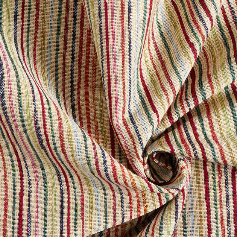 tessuto arredo gobelin Righe colorate – beige chiaro/rosso carminio,  image number 3