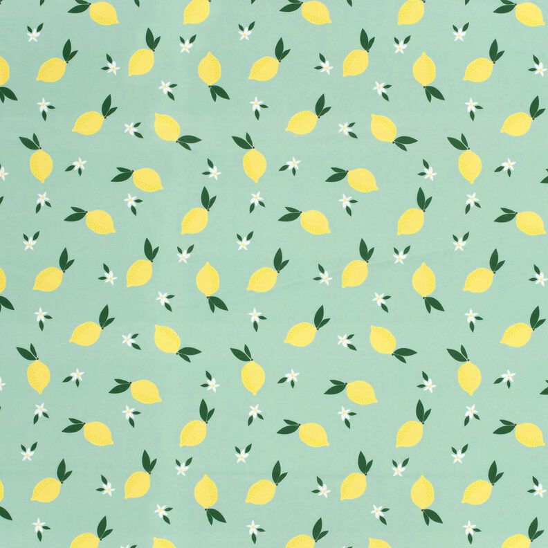 tessuto per costumi da bagno UPF50 limoni – menta chiaro/giallo limone,  image number 1