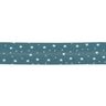 Nastro in sbieco stelle Cotone bio [20 mm] – petrolio,  thumbnail number 1