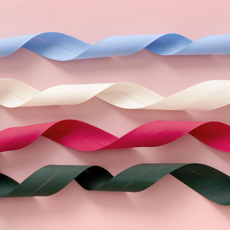 Nastro in sbieco Polycotton [50 mm] – rosa chiaro,  image number 3