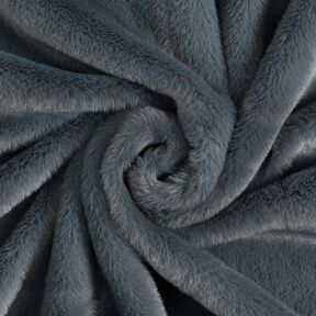 pelliccia sintetica di alta qualità monocromatica – grigio blu, 