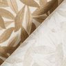 tessuto arredo mezzo panama Mare di foglie – bianco lana/marrone chiaro,  thumbnail number 4