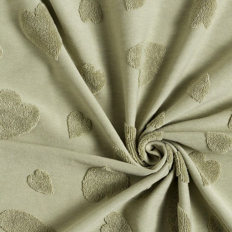 Maglia in spugna cuori – greige, image number 3