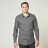 Tessuto per camicia a quadri piccoli – nero/bianco,  thumbnail number 6