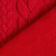 Jersey jacquard, cloqué, motivi a treccia – rosso,  thumbnail number 4