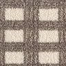 tessuto in maglia, bouclé, quadri – bianco lana/marrone chiaro,  thumbnail number 1