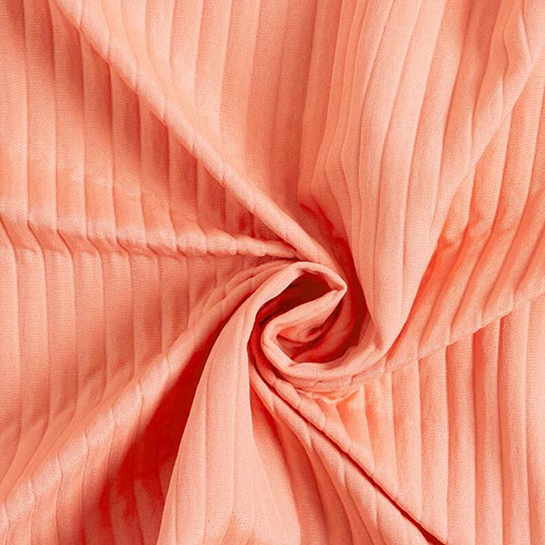 tessuto stretch jacquard, righe 3D | Fibre Mood – salmone, image number 4