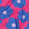 popeline di cotone Big Flower | Nerida Hansen – rosa fucsia acceso/colore blu jeans,  thumbnail number 2