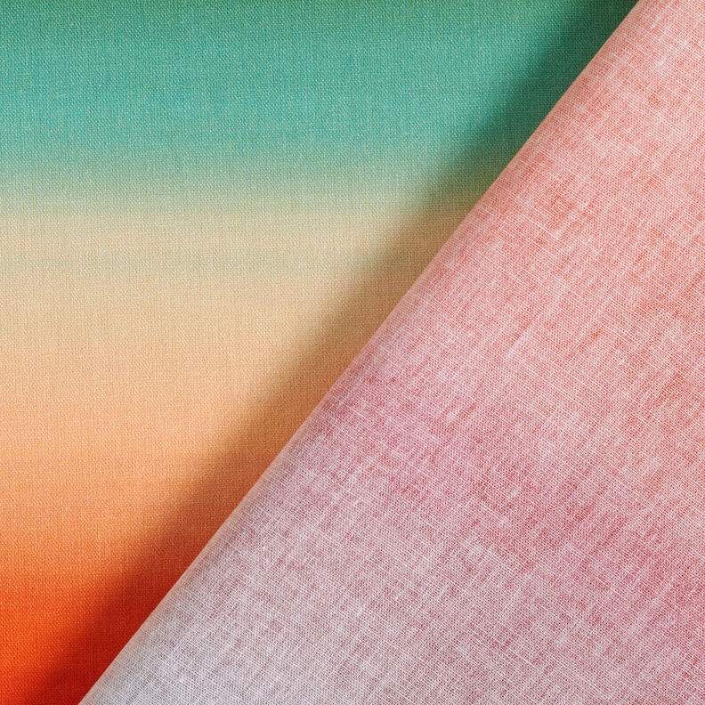 GOTS Batista di cotone Tramonto sfumato | TCC x LOOKS by Wolfgang Joop – arancione/grigio ardesia,  image number 6