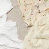 Ricamo floreale in voile increspato – bianco lana/marrone chiaro,  thumbnail number 5